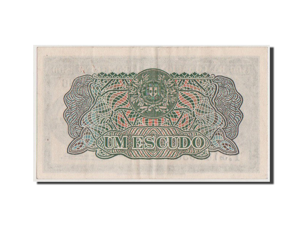 Mozambique, 1 Escudo, 1944, KM #92, AU(50-53), I.3