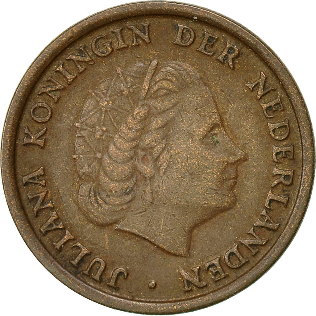 Coin, Netherlands, Juliana, Cent, 1952, EF(40-45), Bronze, KM:180