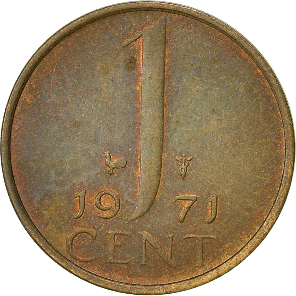 Moneta, Paesi Bassi, Juliana, Cent, 1971, BB, Bronzo, KM:180