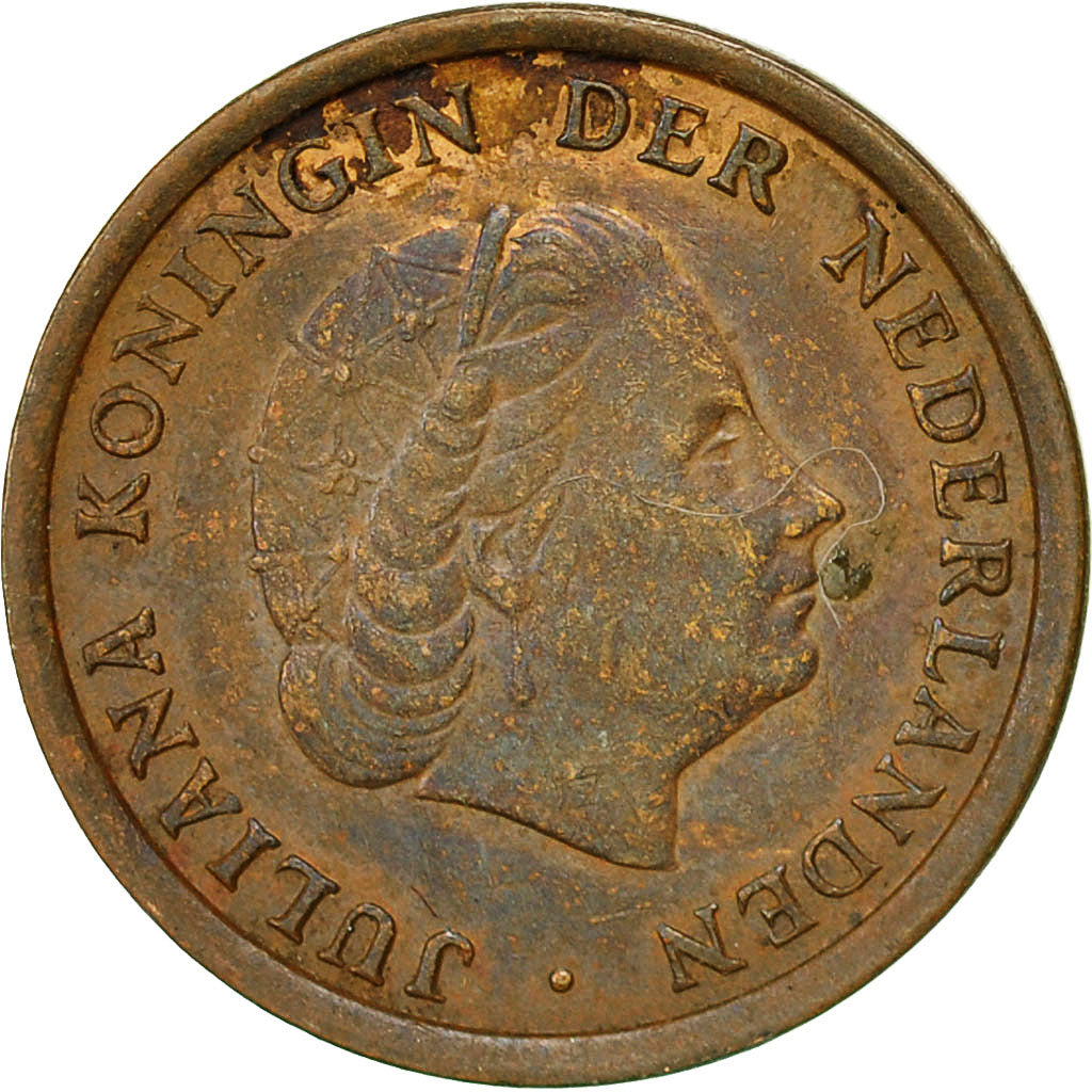 Monnaie, Pays-Bas, Juliana, Cent, 1968, TTB, Bronze, KM:180