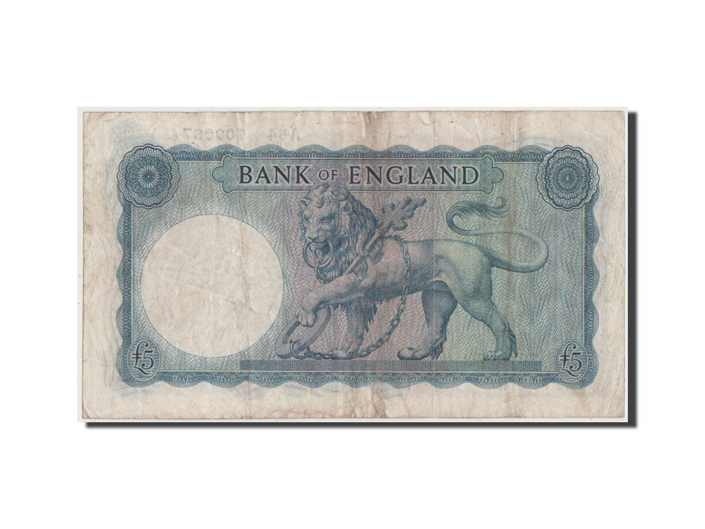 Banknot, Wielka Brytania, 5 Pounds, 1957, VF(30-35)