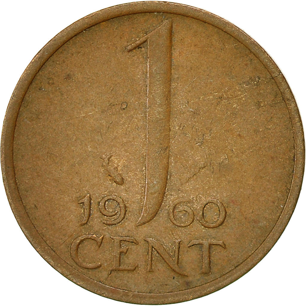 Moneta, Paesi Bassi, Juliana, Cent, 1960, BB, Bronzo, KM:180