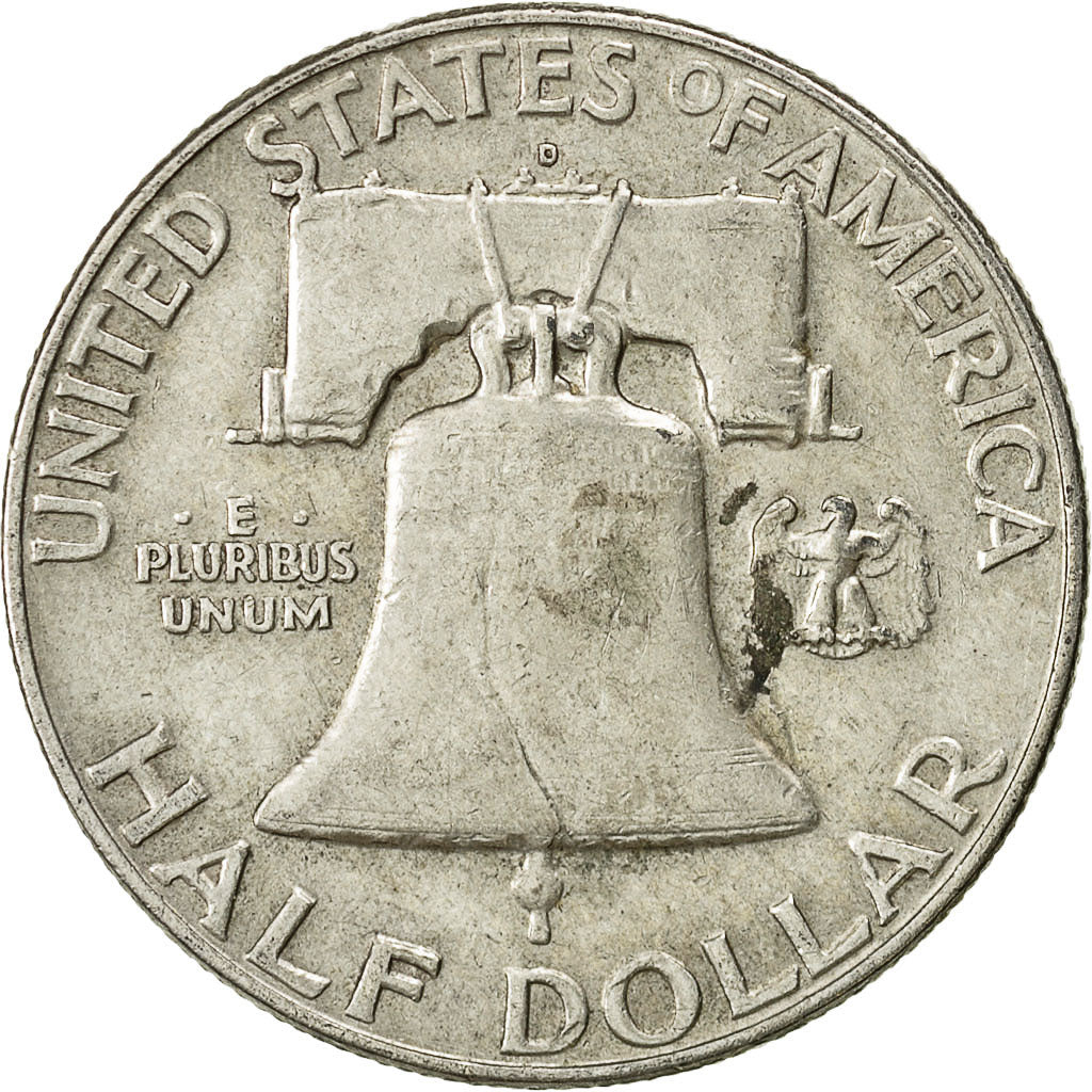 Coin, United States, Franklin Half Dollar, Half Dollar, 1963, U.S. Mint, Denver
