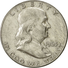 Moneta, Stati Uniti, Franklin Half Dollar, Half Dollar, 1963, U.S. Mint, Denver