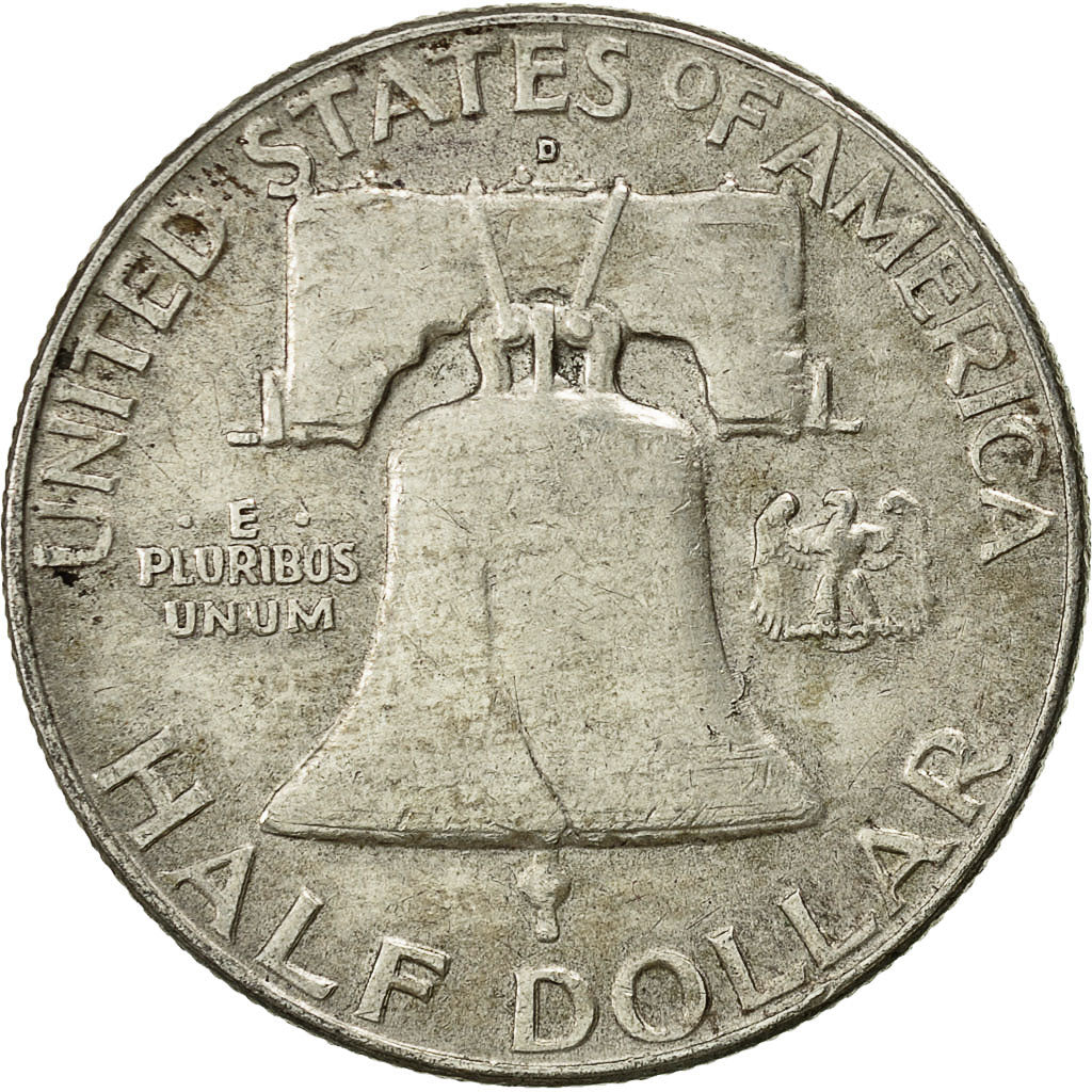 United States, Franklin Half Dollar, 1962, Denver