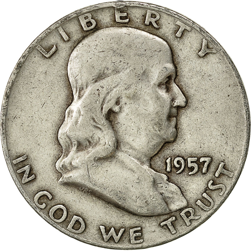 Estados Unidos, Franklin Half Dollar, Half Dollar, 1957, U.S. Mint, Denver, MBC