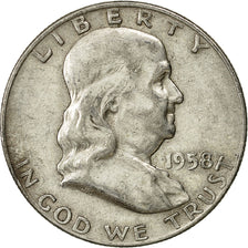 Münze, Vereinigte Staaten, Franklin Half Dollar, Half Dollar, 1958, U.S. Mint