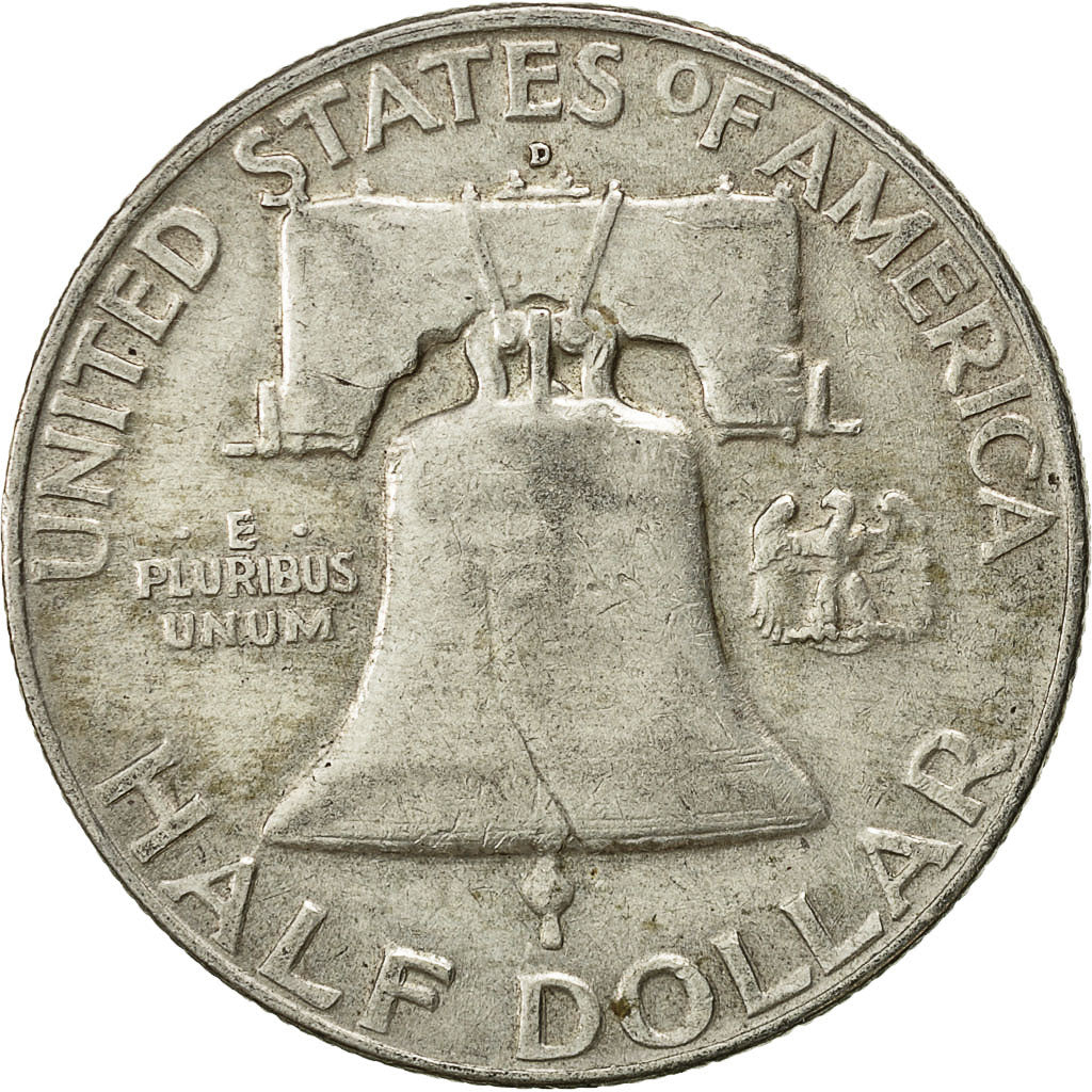 Münze, Vereinigte Staaten, Franklin Half Dollar, Half Dollar, 1958, U.S. Mint