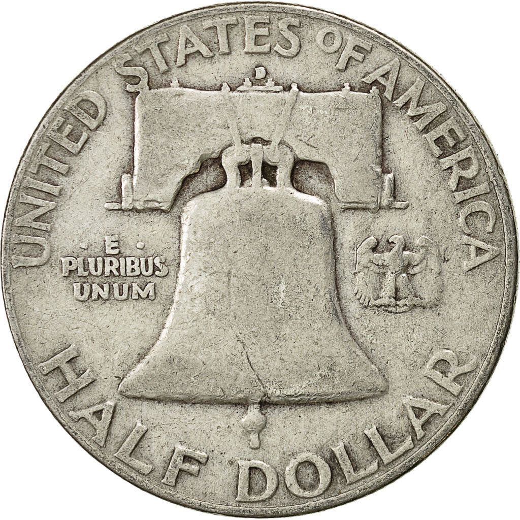 Coin, United States, Franklin Half Dollar, Half Dollar, 1953, U.S. Mint, Denver