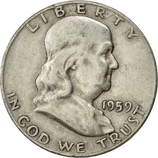 Münze, Vereinigte Staaten, Franklin Half Dollar, Half Dollar, 1959, U.S. Mint