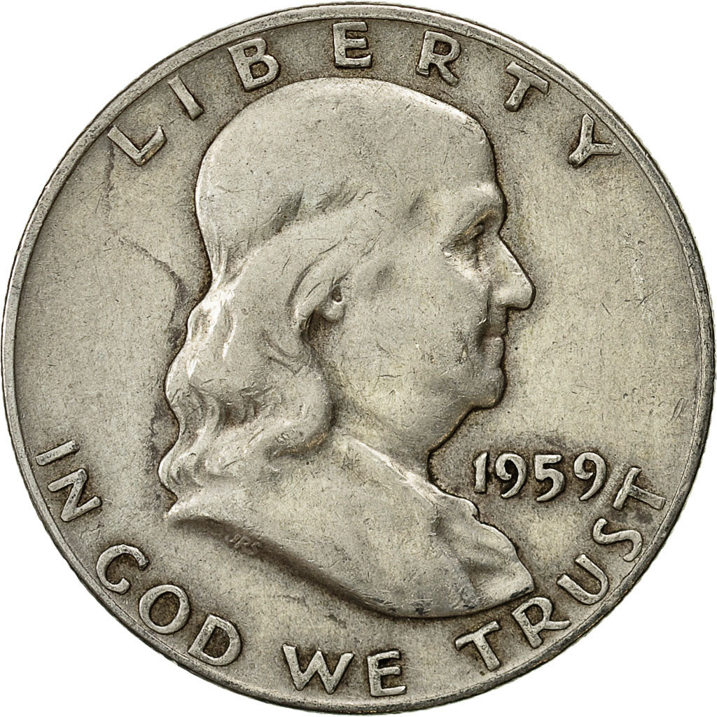 Estados Unidos, Franklin Half Dollar, Half Dollar, 1959, U.S. Mint, Denver, MBC