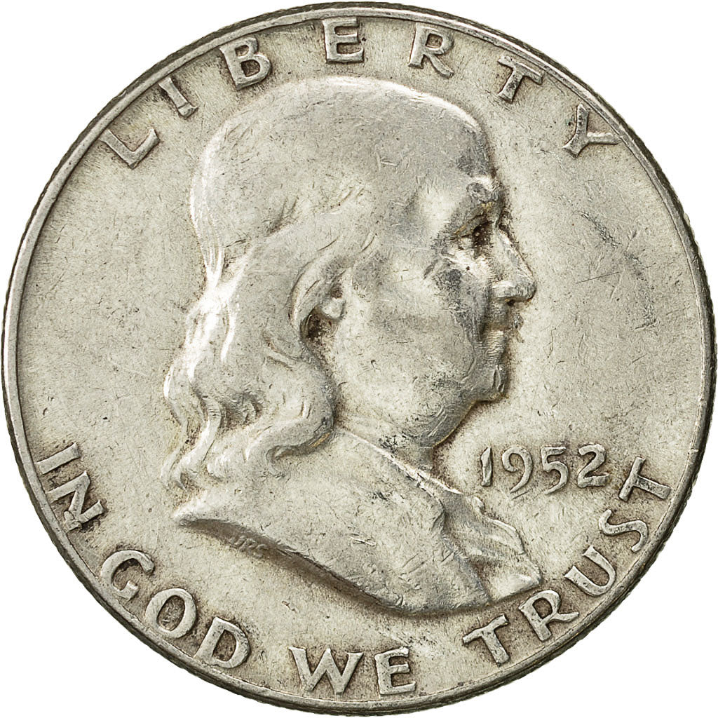 Moneta, Stati Uniti, Franklin Half Dollar, Half Dollar, 1952, U.S. Mint