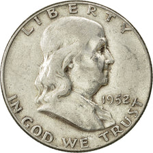 Moneta, Stati Uniti, Franklin Half Dollar, Half Dollar, 1952, U.S. Mint