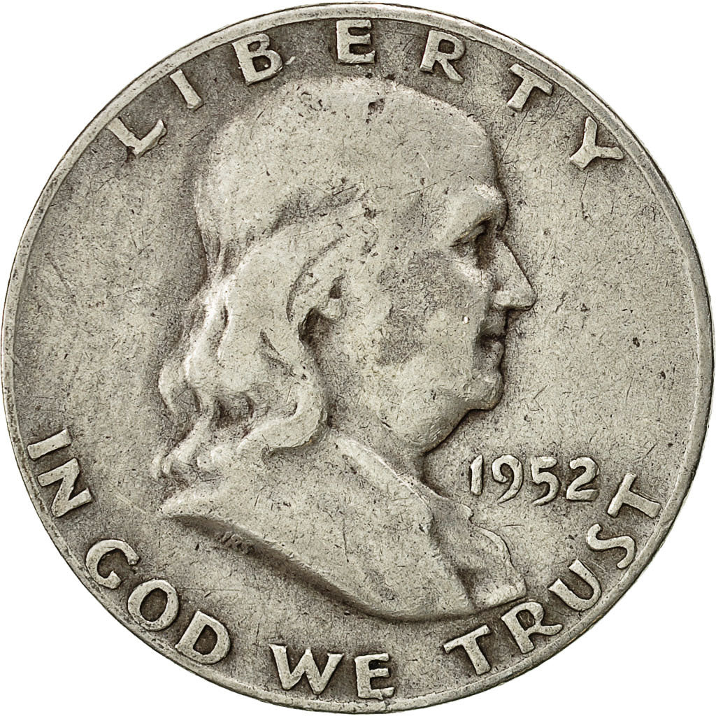 Moneta, Stati Uniti, Franklin Half Dollar, Half Dollar, 1952, U.S. Mint, Denver