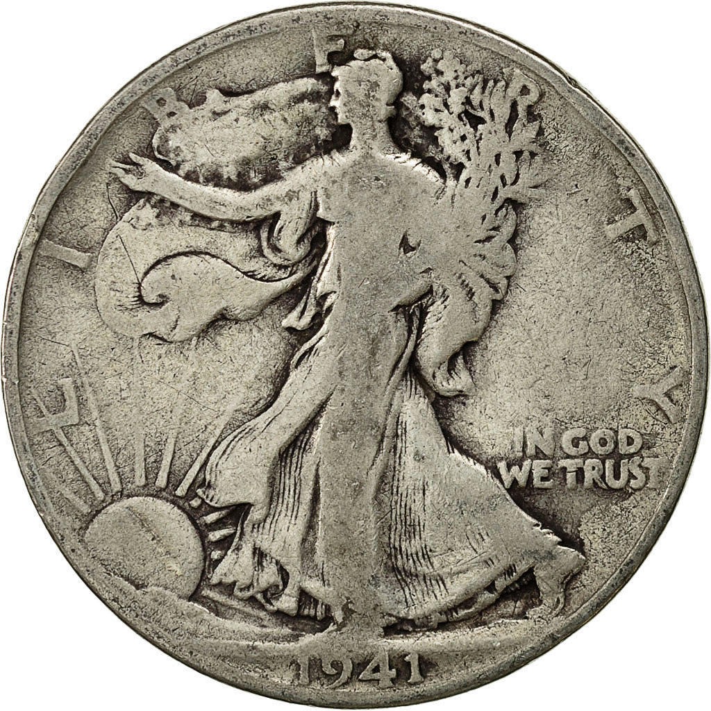 Moneta, Stati Uniti, Walking Liberty Half Dollar, Half Dollar, 1941, U.S. Mint