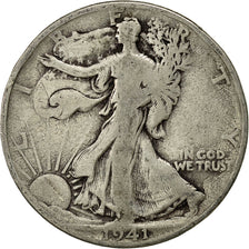 Moneta, Stati Uniti, Walking Liberty Half Dollar, Half Dollar, 1941, U.S. Mint