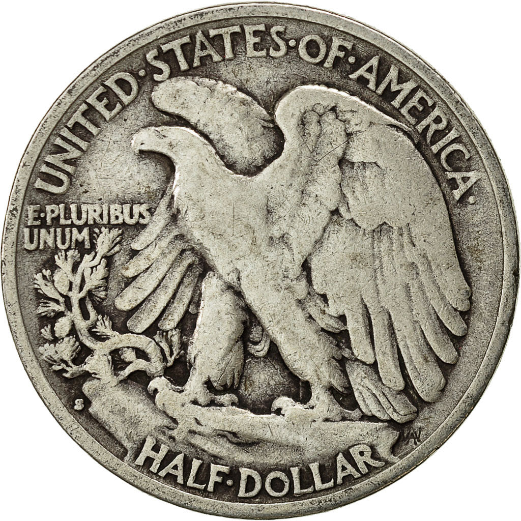 Coin, United States, Walking Liberty Half Dollar, Half Dollar, 1940, U.S. Mint
