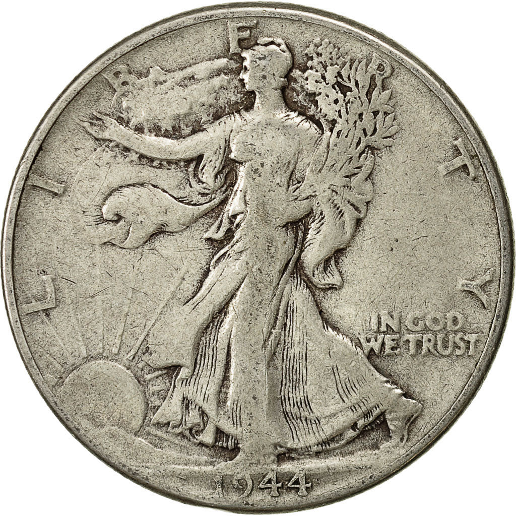 Estados Unidos, Walking Liberty Half Dollar, Half Dollar, 1944, U.S. Mint