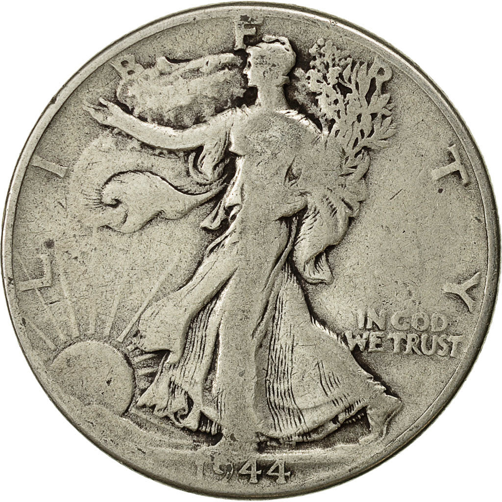 Estados Unidos, Walking Liberty Half Dollar, Half Dollar, 1944, U.S. Mint