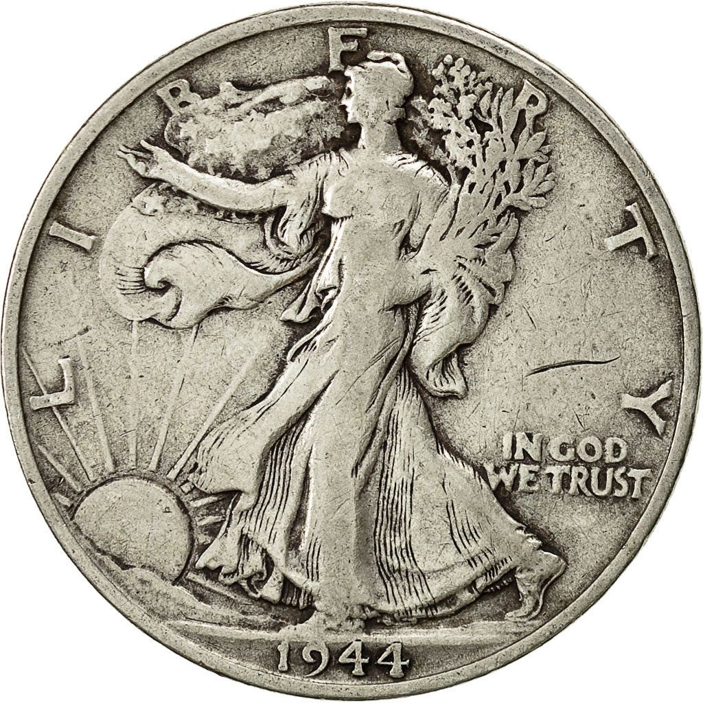 Moneta, Stati Uniti, Walking Liberty Half Dollar, Half Dollar, 1944, U.S. Mint