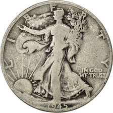 Estados Unidos, Walking Liberty Half Dollar, Half Dollar, 1945, U.S. Mint