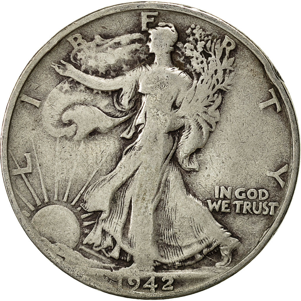 Vereinigte Staaten, Walking Liberty Half Dollar, Half Dollar, 1942, U.S. Mint
