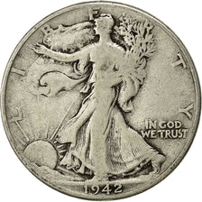 Stati Uniti, Walking Liberty Half Dollar, Half Dollar, 1942, U.S. Mint