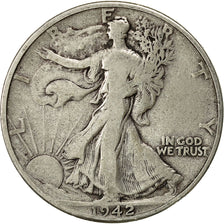 Estados Unidos, Walking Liberty Half Dollar, Half Dollar, 1942, U.S. Mint