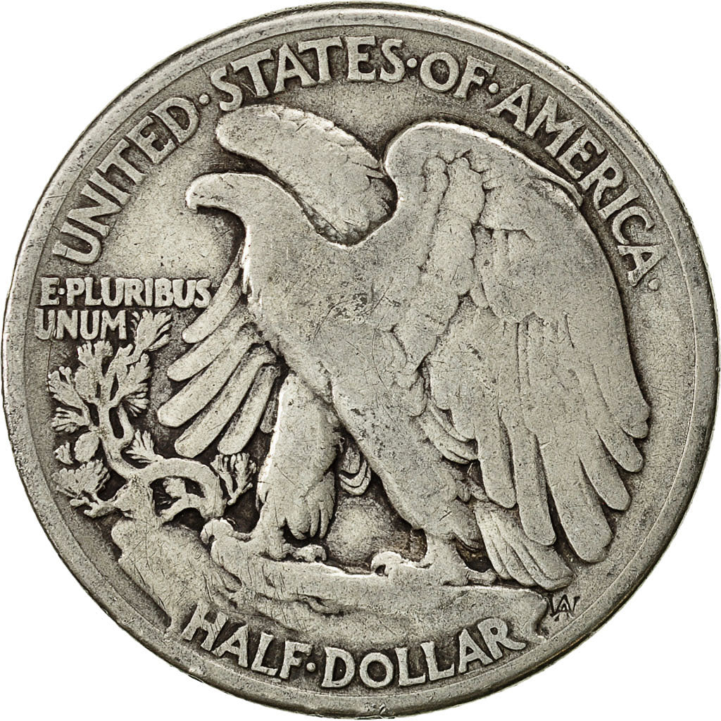 Coin, United States, Walking Liberty Half Dollar, Half Dollar, 1942, U.S. Mint
