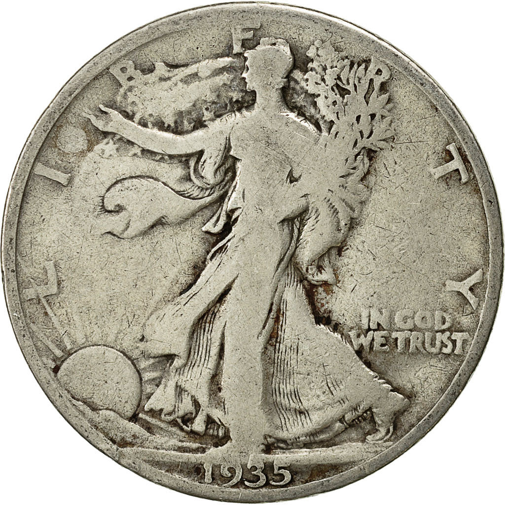 Estados Unidos, Walking Liberty Half Dollar, Half Dollar, 1935, U.S. Mint