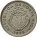 Coin, Costa Rica, 5 Centimos, 1976, EF(40-45), Copper-nickel, KM:184.2