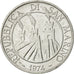 Coin, San Marino, 5 Lire, 1974, Rome, AU(55-58), Aluminum, KM:32