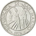 Coin, San Marino, 5 Lire, 1974, Rome, AU(55-58), Aluminum, KM:32