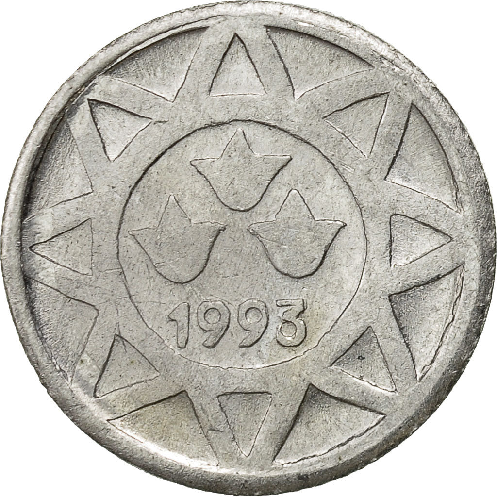 Azerbaijan, 5 Qapik, 1993, EF(40-45), Aluminum, KM:1a