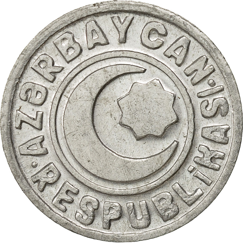 Moneta, Azerbaigian, 20 Qapik, 1993, BB, Alluminio, KM:3a