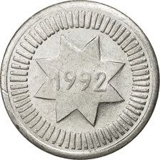 Moneda, Azerbaiyán, 10 Qapik, 1992, MBC, Aluminio, KM:2