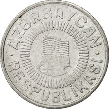 Azerbaigian, 50 Qapik, 1992, BB, Alluminio, KM:4a