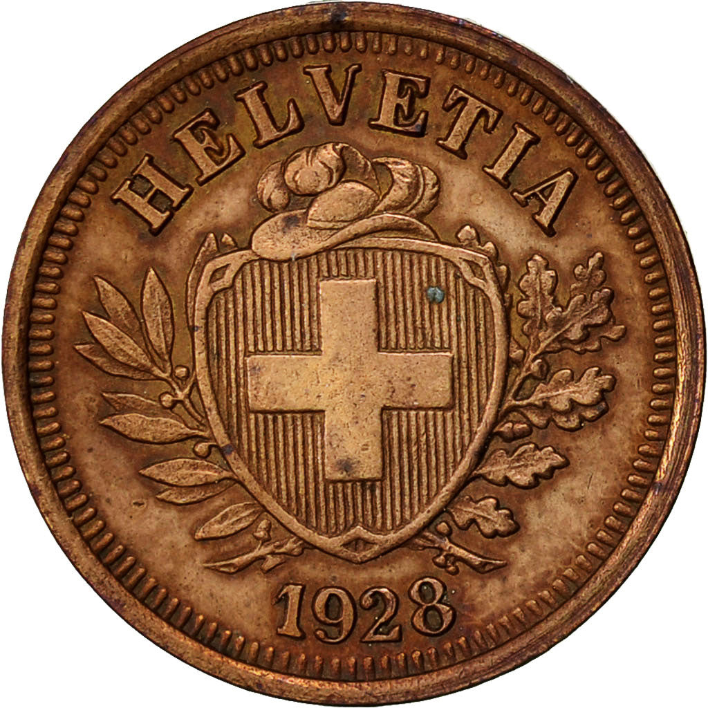 Moneta, Svizzera, Rappen, 1928, Bern, BB, Bronzo, KM:3.2