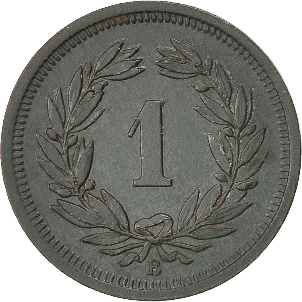 Coin, Switzerland, Rappen, 1946, Bern, EF(40-45), Zinc, KM:3a