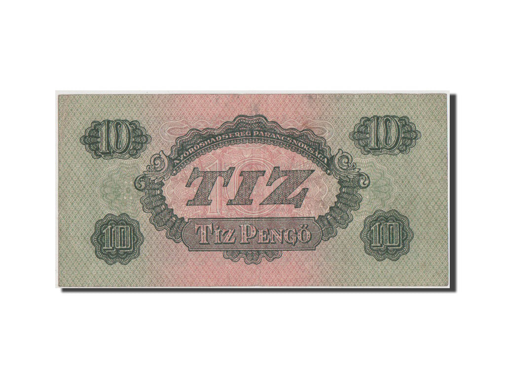 Billete, 10 Pengö, 1944, Hungría, MBC+