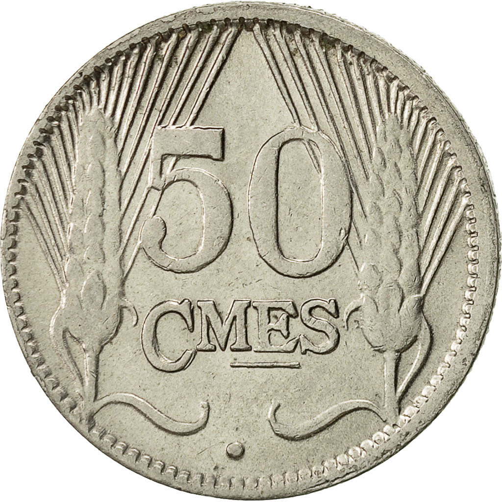 Münze, Luxemburg, Charlotte, 50 Centimes, 1930, VZ, Nickel, KM:43