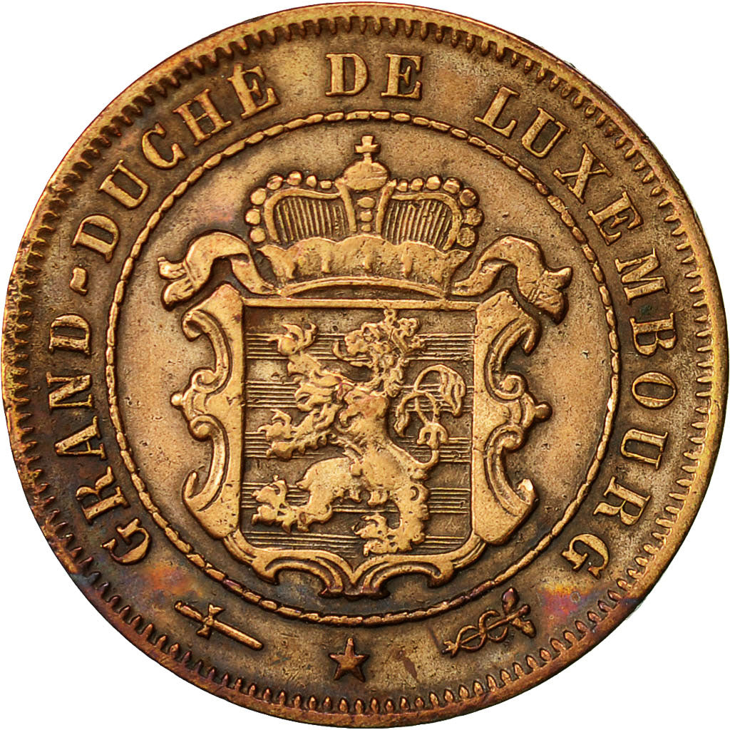 Moneta, Lussemburgo, William III, 2-1/2 Centimes, 1901, Utrecht, BB, Bronzo