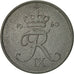 Moneta, Danimarca, Frederik IX, 5 Öre, 1960, Copenhagen, MB+, Zinco, KM:843.2