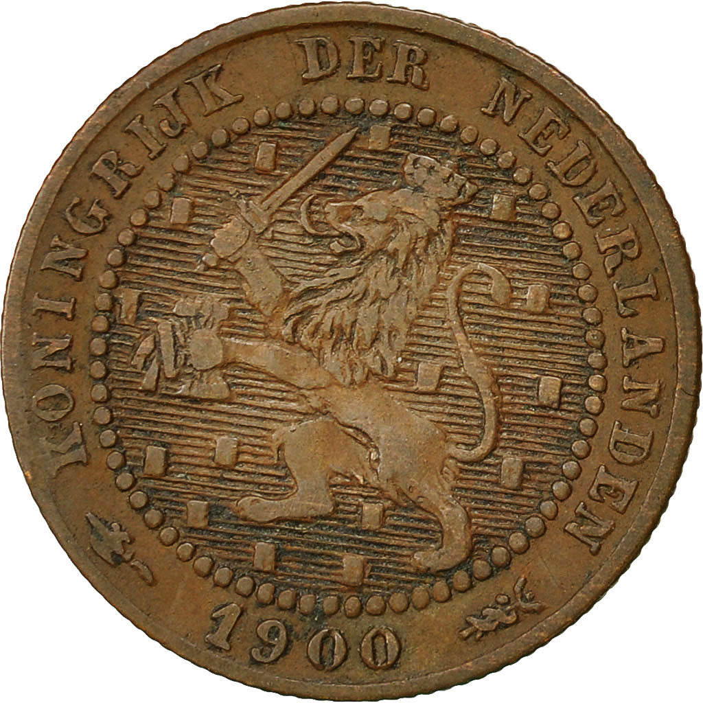 Münze, Niederlande, Wilhelmina I, Cent, 1900, SS, Bronze, KM:107.2