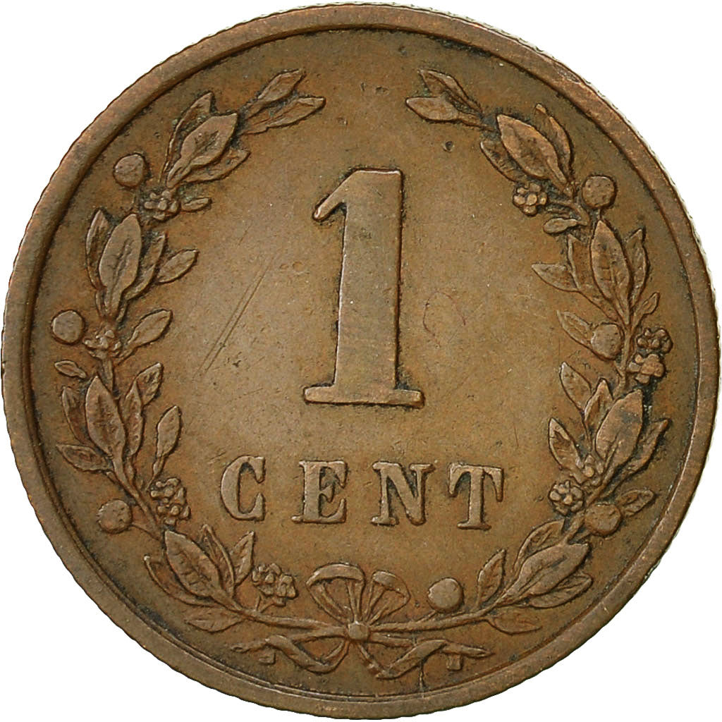 Münze, Niederlande, Wilhelmina I, Cent, 1900, SS, Bronze, KM:107.2