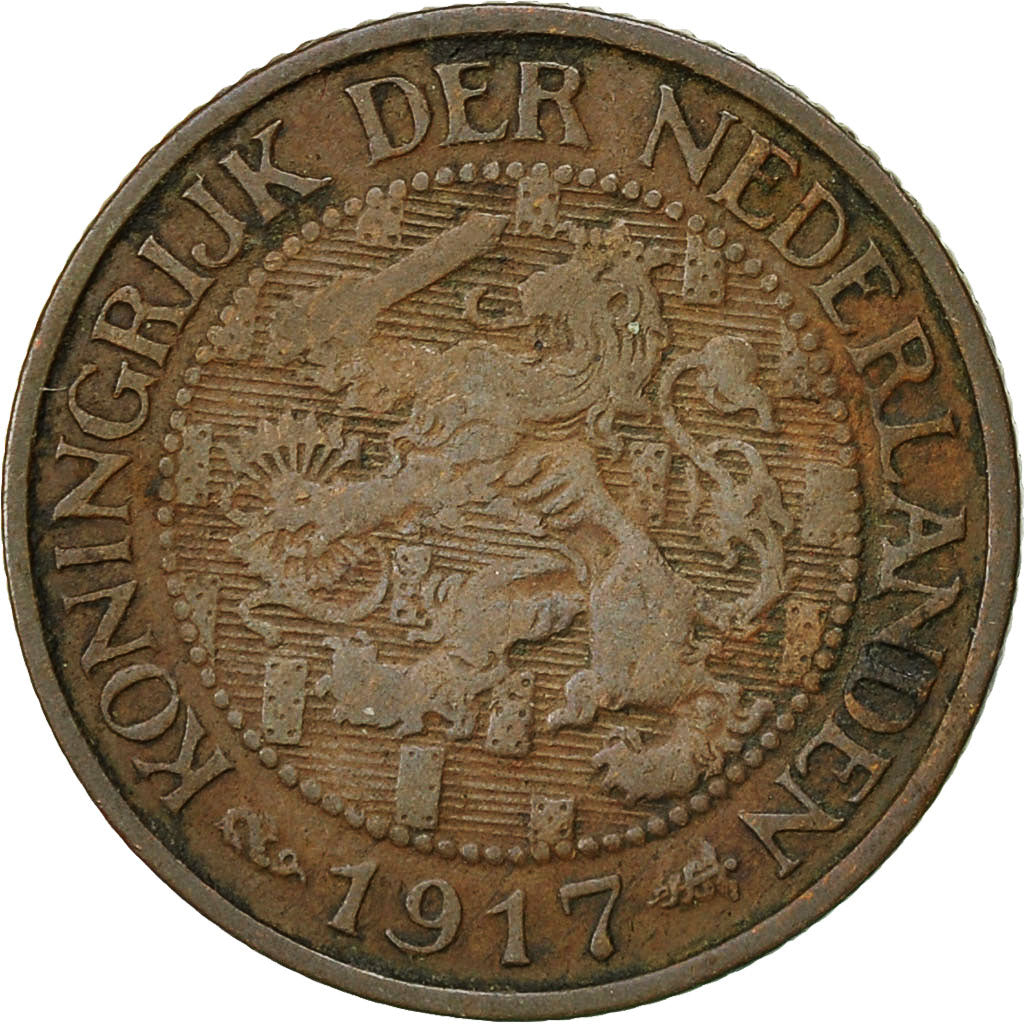 Coin, Netherlands, Wilhelmina I, Cent, 1917, VF(30-35), Bronze, KM:152