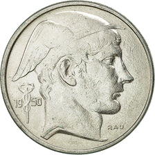 Münze, Belgien, 50 Francs, 50 Frank, 1950, SS+, Silber, KM:137