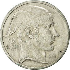 Coin, Belgium, 50 Francs, 50 Frank, 1951, AU(50-53), Silver, KM:136.1