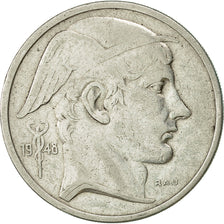 Moneta, Belgio, 50 Francs, 50 Frank, 1948, BB+, Argento, KM:137