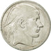 Belgium, 50 Francs, 50 Frank, 1954, AU(55-58), Silver, KM:136.1